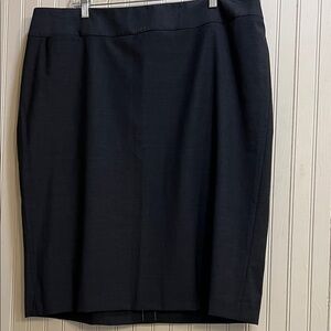 Talbots Black Wool-Blend Pencil Skirt